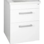 Biztonságos vásárlás Aqualine POLY mosdótartó szekrény, 2 fiókos, fehér, mosdó nélkül (PL055)Aqualine