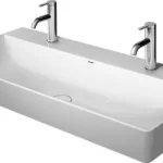 Gyors kiszállítás Duravit DuraSquare 100x47 cm mosdó két csaplyukkal 2353100043Duravit