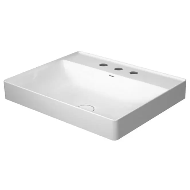 Duravit DuraSquare 60x47 cm ráültethető mosdó három csaplyukkal 2354600044Duravit Népszerű