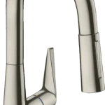 Alacsony ár Hansgrohe M5116-H160 egykaros konyhai csaptelep 160 kihúzható zuhanyfejjel, rozsdamentes acél hatású 73850800Hansgrohe