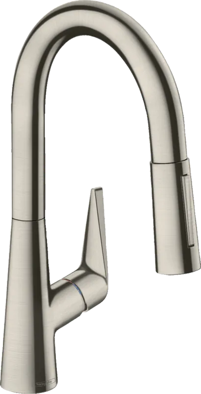 Alacsony ár Hansgrohe M5116-H160 egykaros konyhai csaptelep 160 kihúzható zuhanyfejjel, rozsdamentes acél hatású 73850800Hansgrohe