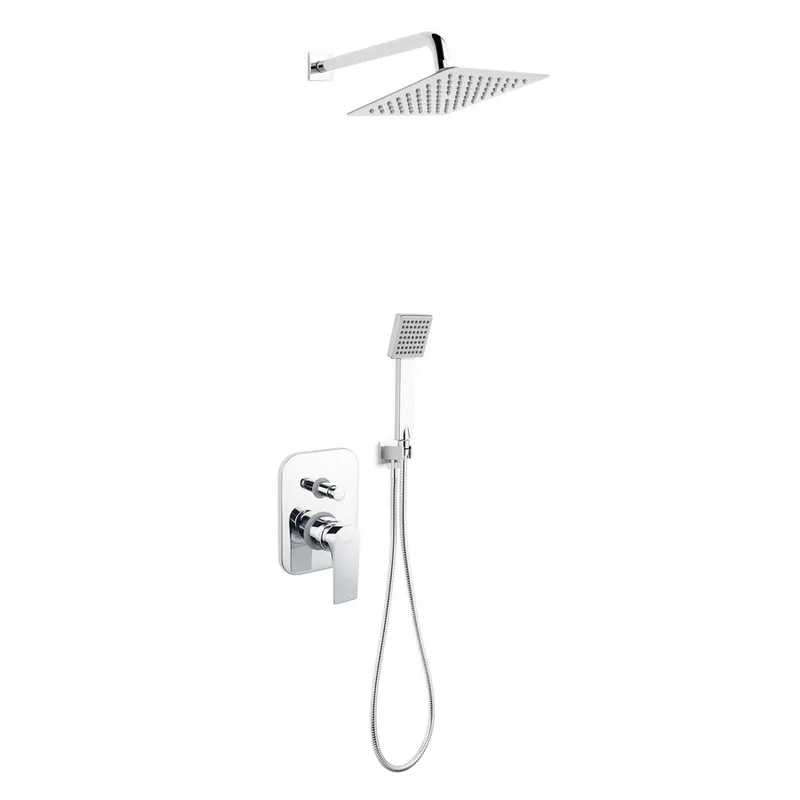 Szuper ajánlat Ferro Algeo Square falsík alatti zuhanyszett (BAQ7P-SET1-S)Ferro