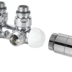 Kedvezményes ár Sapho TWIN TERMO csatlakozó készlet radiátorhoz, króm (CP3012S)Sapho