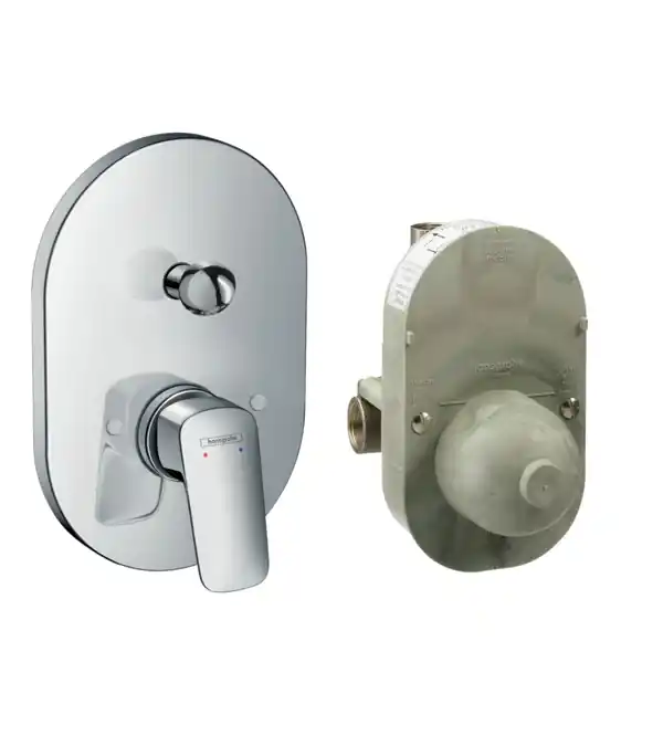 Alacsony ár Hansgrohe Logis egykaros falsík alatti kádcsaptelep színkészlet 71409000Hansgrohe