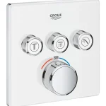 Gyors kiszállítás GROHE Grohtherm SmartControl termosztátos színkészlet, fehér üveg 29157LS0Grohe