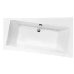 Szuper akció Besco INFINITY 150x90 cm jobbos aszimmetrikus kád, fehér WAI-150-NPBesco