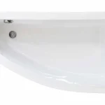 Ajánlat Besco PRAKTIKA 150x70 cm jobbos aszimmetrikus kád, fehér WAP-150-NPBesco