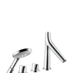 Biztonságos vásárlás Hansgrohe AXOR Starck Organic 4-lyukú épített peremre szerelhető csaptelep termosztáttal 12426000Axor