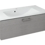 Sapho MAKALA mosdótartó szekrény 89,5x35x45,2cm, ezüst tölgy (ML091)Sapho Prémium