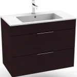 Szuper akció Jika Cube alsószekrény 80x43 cm-es mosdóval, sötét tölgy H4537621763021Jika