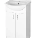 Biztonságos fizetés AQUALINE SIMPLEX ECO 55 mosdótartó szekrény HF055 mosdóval 53x83,5x30,7cm (SIME550)Aqualine