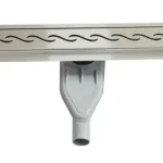 Szuper akció Wellis Wavy W-Drain prémium rozsdamentes acél zuhanyfolyóka szett, 800 mm WE00090Wellis