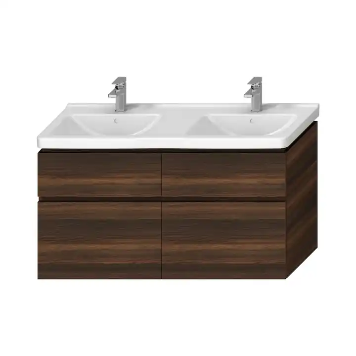 Olcsó Jika Cubito Pure alsószekrény a 130 cm-es mosdóhoz, sötét fenyő H40J4274024611Jika