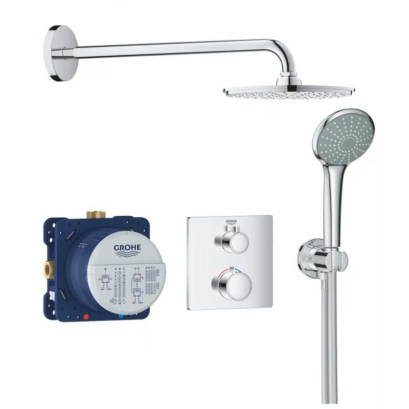 Grohe Grohtherm falsík alatti termosztátos zuhanycsaptelep szett, 2 funkciós 34734000Grohe Legkelendőbb