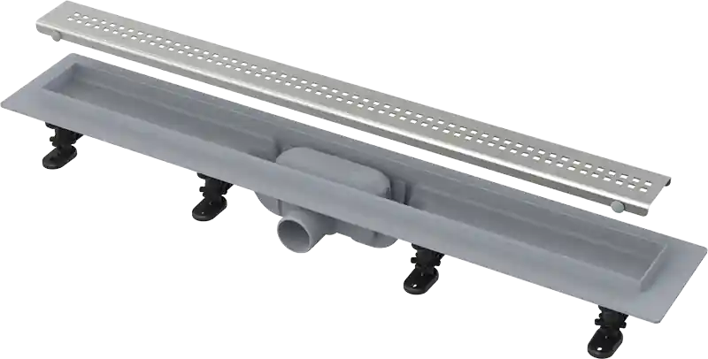 Gyors szállítás ALCA (Alcaplast) APZ9/Simple műanyag zuhanyfolyóka fém szita ráccsal (650 mm)Alcaplast