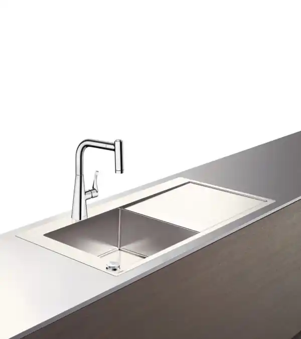 Hansgrohe C71-F450-11 Select mosogató és rozsdamentes acél csaptelep kombináció 450 szett 43229800Hansgrohe Rendeld meg most