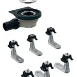 Geberit beépítőkészlet Setaplano padlóba süllyesztett zuhanytálcához, d90 szifon, vízzár magassága 50 mm: d50mm (6 láb) 154.013.00.1Geberit Azonnali szállítás