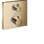 Hansgrohe Ecostat Square Termosztát falsík alatti szereléshez, 2 fogyasztóhoz, szálcsiszolt bronz 15714140Hansgrohe Bestseller