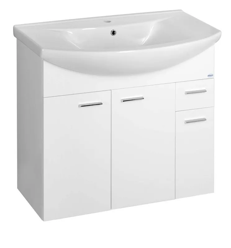Gyors szállítás Aqualine ZOJA fürdőszoba szekrény 83x74x34 cm, mosdó nélkül (51083A)Aqualine