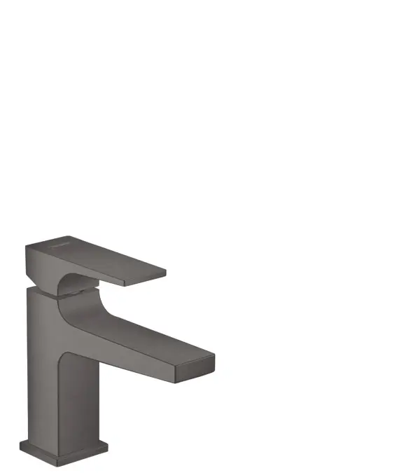 Vedd meg online Hansgrohe Metropol egykaros mosdócsaptelep 100 push-open lefolyóval, kézmosókhoz szálcsiszolt fekete króm 32500340Hansgrohe