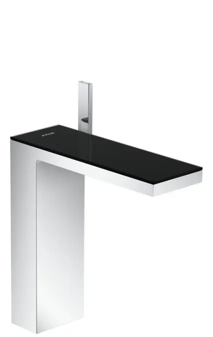 Hansgrohe AXOR MyEdition egykaros mosdócsaptelep 230 push-open lefolyóval, króm/fekete üveg 47020600Axor Árcsökkenés