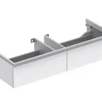 Geberit iCon alsó szekrény mosdóhoz 120 cm szélességtől, két fiókkal Magasfényű bevonat/Fehér 840120000Geberit Legkelendőbb