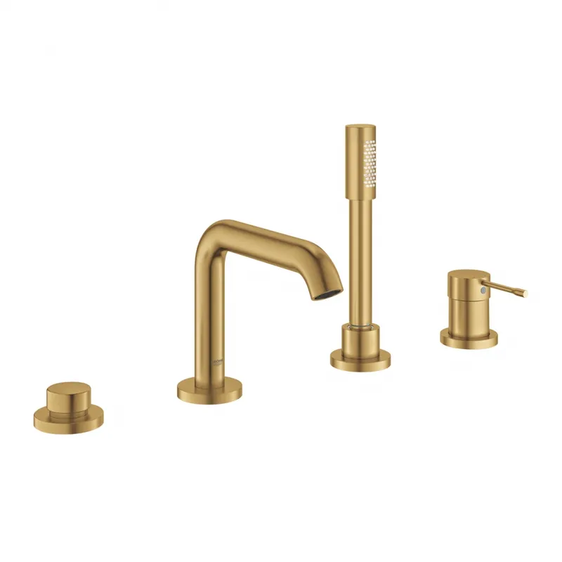 Alacsony ár Grohe Essence New 4-lyukas, egykaros kádkombináció, brushed cool sunrise 19578GN1Grohe
