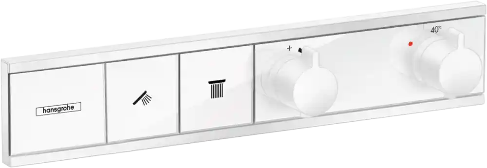 Hansgrohe RainSelect Termosztát falsík alatti szereléshez, 2 fogyasztóhoz, matt fehér 15380700Hansgrohe Szuper akció