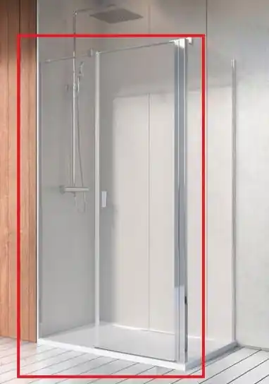 Népszerű Radaway Nes KDS II 110 szögletes zuhanykabin (ajtó része), balos 10033110-01-01LRadaway