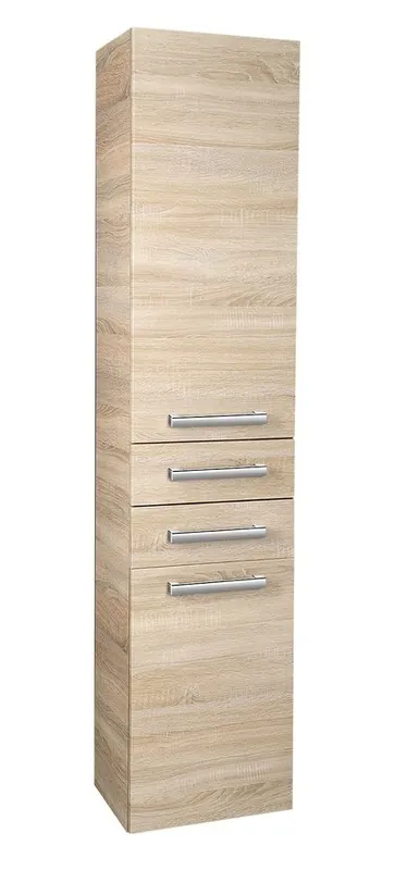 Vedd meg online AQUALINE VEGA állószekrény, 35x184x31cm, platinatölgy VG985Aqualine