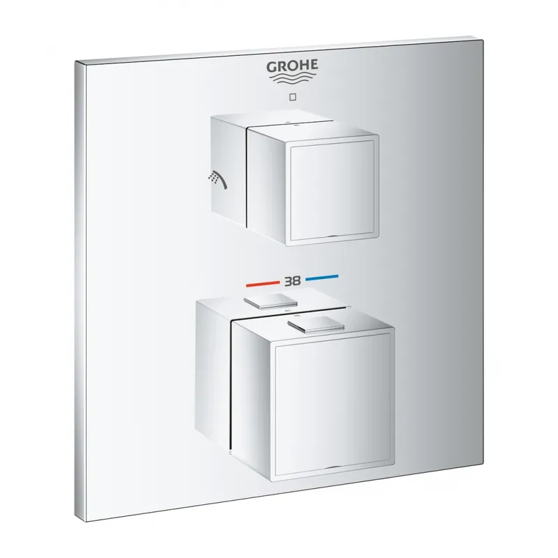 Grohe Grohtherm Cube falsík alatti termosztátos csaptelep, 2 funkciós 24154000Grohe Vedd meg online