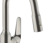Kedvezményes ár Hansgrohe M429-H180 egykaros konyhai csaptelep 160, kihúzható zuhanyfejjel, rozsdamentes acél 71801800Hansgrohe