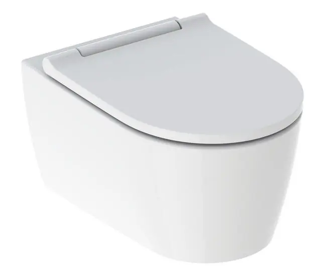 Újdonság Geberit ONE fali WC mélyöblítésű, TurboFlush, WC-ülőkével fehér betéttel 500.201.01.1Geberit
