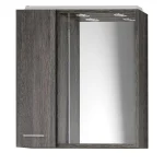 Prémium AQUALINE ZOJA tükrösszekrény LED világítással, balos, 60x60x14cm, mali wenge 45023Aqualine