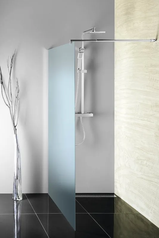 Akció Sapho AQUALINE WALK IN 70 cm fix zuhanyfal BRICK üveggel, króm WI070Aqualine