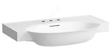 Végkiárusítás Laufen THE NEW CLASSIC 80x48 cm mosdó három csaplyukkal, fehér H8138550001081Laufen