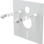 ALCA (Alcaplast) M930 Zajcsökkentő lemez függeszthető WC-hez és bidéhez tartozékokkal és fedéllel (fehér)Alcaplast Árcsökkenés
