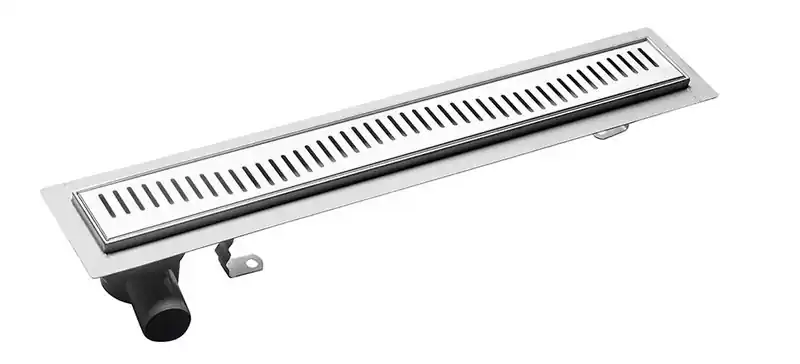 Exkluzív ajánlat Aqualine Inox padlóösszefolyó, ráccsal 96x14 cm (2708-10)Aqualine