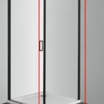 Sanotechnik ELITE BLACK 2 zuhanyfal 90 cm F90B2Sanotechnik Csak ma