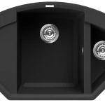 Biztonságos fizetés Elleci Easy CORNER sarok gránit mosogató, G40 Nero LGYCOR40Elleci