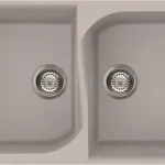 Expressz kézbesítés Elleci Ego 450 két medencés gránit mosogató, M79 Aluminium LME45079Elleci