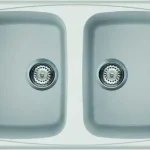 Elleci Master 350 két medencés gránit mosogató, G68 Bianco LGM35068Elleci Olcsóbb
