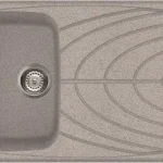 Legkelendőbb Elleci Master 400 egy medence csepegtetővel gránit mosogató, G55 Grigio Pietra LGM40055Elleci