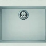 Prémium Elleci Quadra 110 egy medencés gránit mosogató G52 Bianco Pietra LGQ11052Elleci