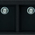 Elleci Quadra 350 két medencés gránit mosogató G54 Nero Pietra LGQ35054Elleci Bestseller