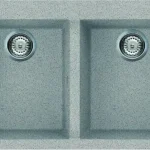 Elleci Quadra 350 két medencés gránit mosogató G55 Grigio Pietra LGQ35055Elleci Ne maradj le