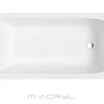Prémium M-Acryl Mira 170x75 egyenes kád kádlábbal (12368)M-Acryl
