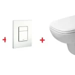 Biztonságos fizetés Grohe Rapid SL falsík alatti wc tartály komplett szett SZP-GR53 (38528001, 38732SH0, Duravit-25350900002, Duravit-0067310000)Grohe