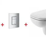 Grohe Rapid SL falsík alatti wc tartály komplett szett SZP-GR84 (38528001, 38732000, Duravit-22110900002, Duravit-0067310000)Duravit Újdonság