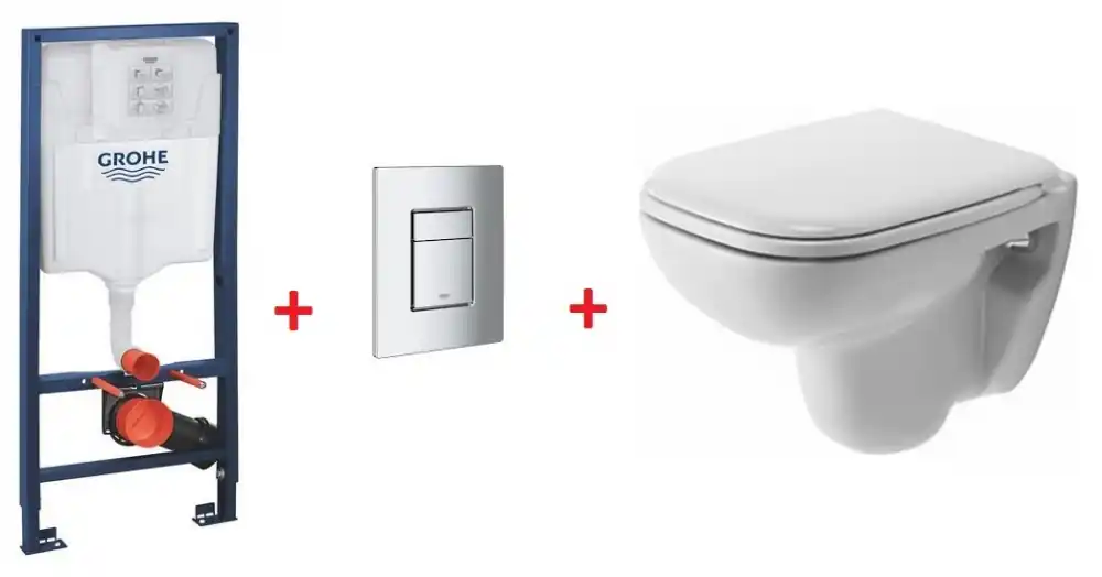 Grohe Rapid SL falsík alatti wc tartály komplett szett SZP-GR84 (38528001, 38732000, Duravit-22110900002, Duravit-0067310000)Duravit Újdonság